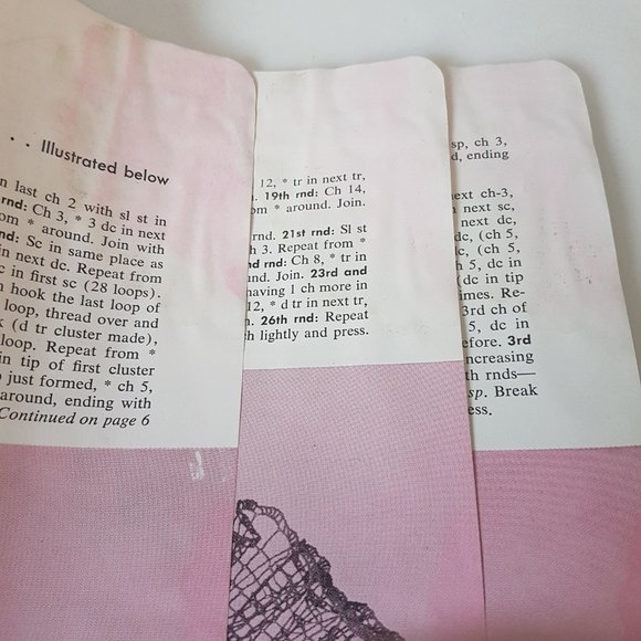 Vintage 1950s Coats & Clarks Ruffled Doilies Book 327 Crochet Craft Pattern Book - Picture 10 of 12
